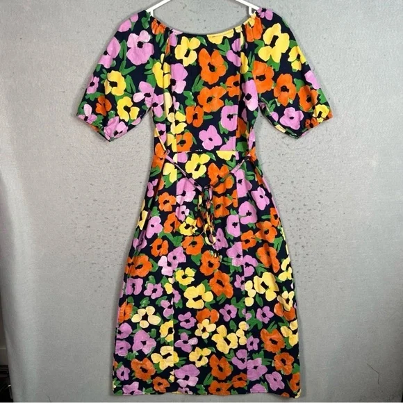 Princess highway linen floral midi dress - Picture 2 of 5